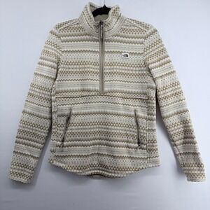The North Face Women's Fair Isle‎ Fleece 1/4 Zip Pullover Sweater Size Medium
